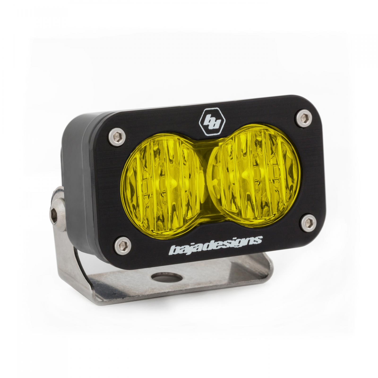 Baja Designs LED Work Light Amber Lens Wide Cornering Pattern Each S2 Sport