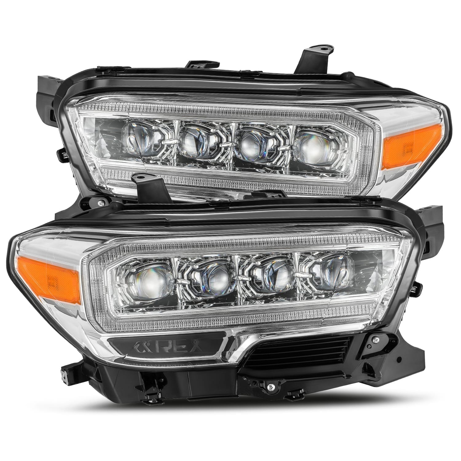 AlphaRex 16-20 Toyota Tacoma NOVA-Series LED Projector Headlights Chrome