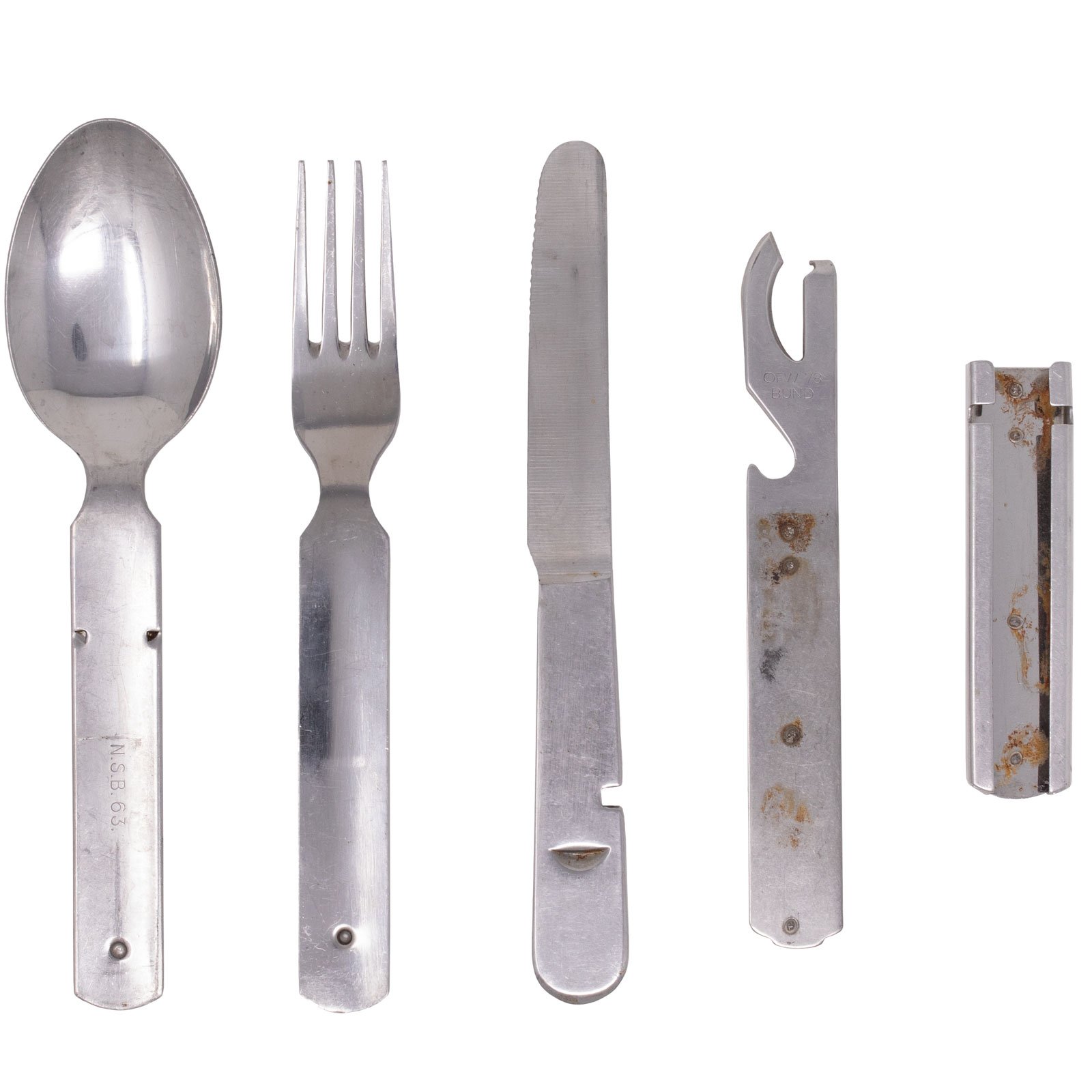 SwissLink Australian Army Stainless Steel KFS Utensil Set