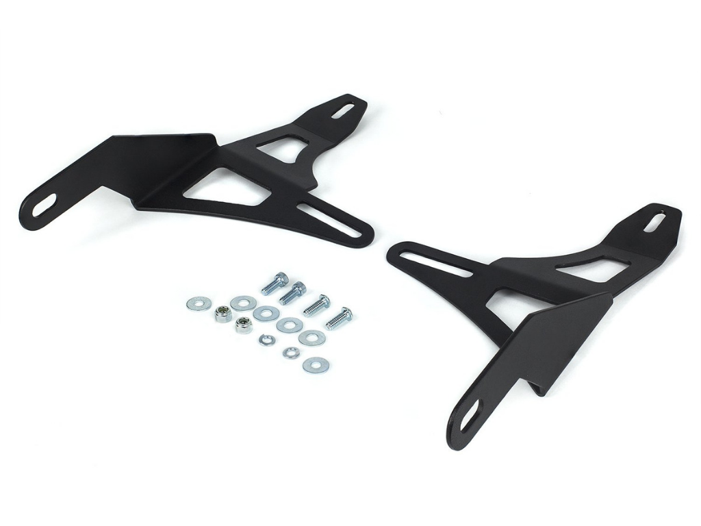 Cali Raised 32 In. Lower Bumper Hidden LED Light Bar Mounting Brackets; 2016-2021 Toyota Tacoma