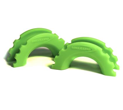 Daystar Snap-on D-Ring Isolator (Set of 2) - Neon Green
