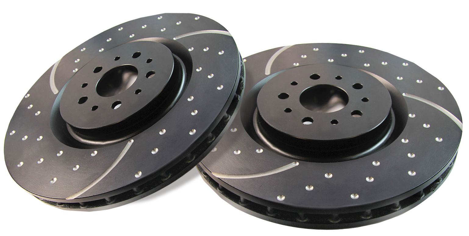 EBC FRONT Left And Right Brake Disc - Drilled And Slotted 2005-2015 Tacoma 4WD 6-LUG