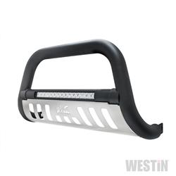 Westin Automotive Ultimate LED Black & Stainless Bull Bar with Skid Plate 2016+