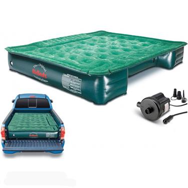 Airbedz Air Mattress Lite; Mid-Size Green; 72x55x12 Inflated; w/Portable DC Air Pump & High Grade PVC