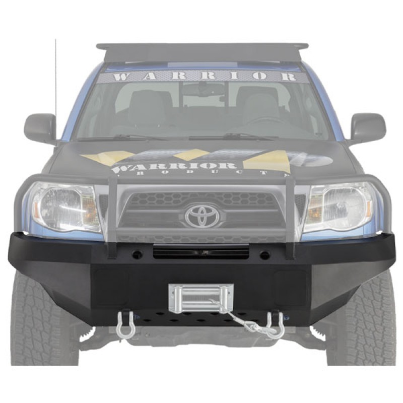 Warrior Tacoma Front Winch Bumper w/ D-ring mts and Light Plates 2012-2015