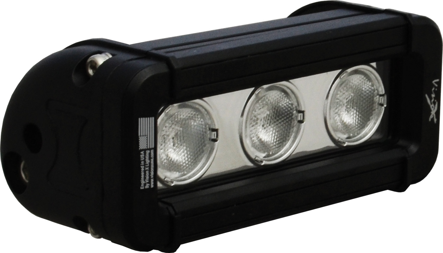 5" XMITTER LOW PROFILE BLACK 3 3W LED'S 40? WIDE
