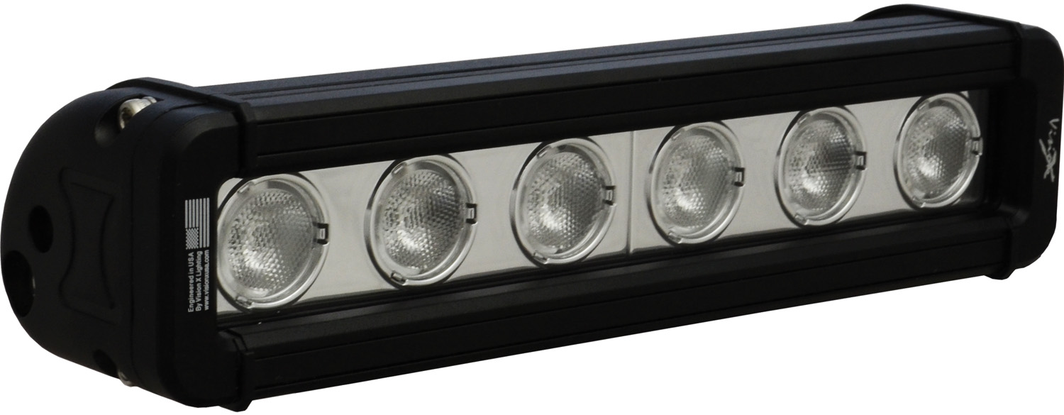 9" XMITTER LOW PROFILE BLACK 6 3W LED'S 40? WIDE