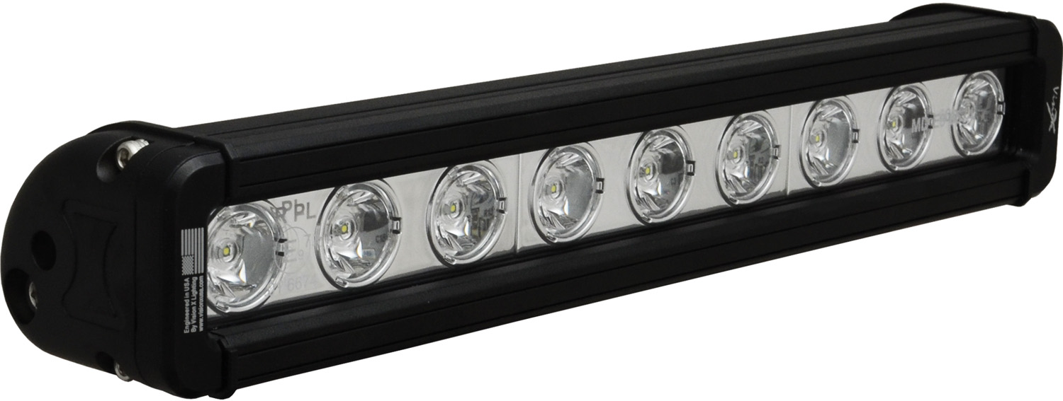 12" XMITTER LOW PROFILE BLACK 9 3W LED'S 10? NARROW