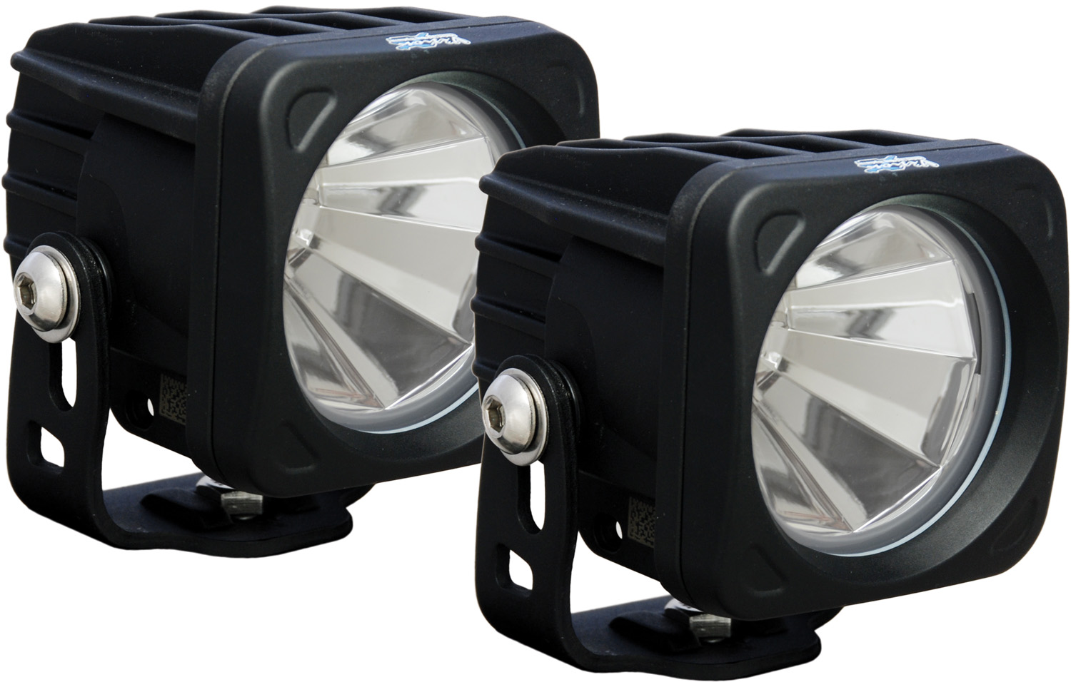 OPTIMUS SQUARE BLACK 1 10W LED 60? FLOOD KIT OF 2 LIGHTS