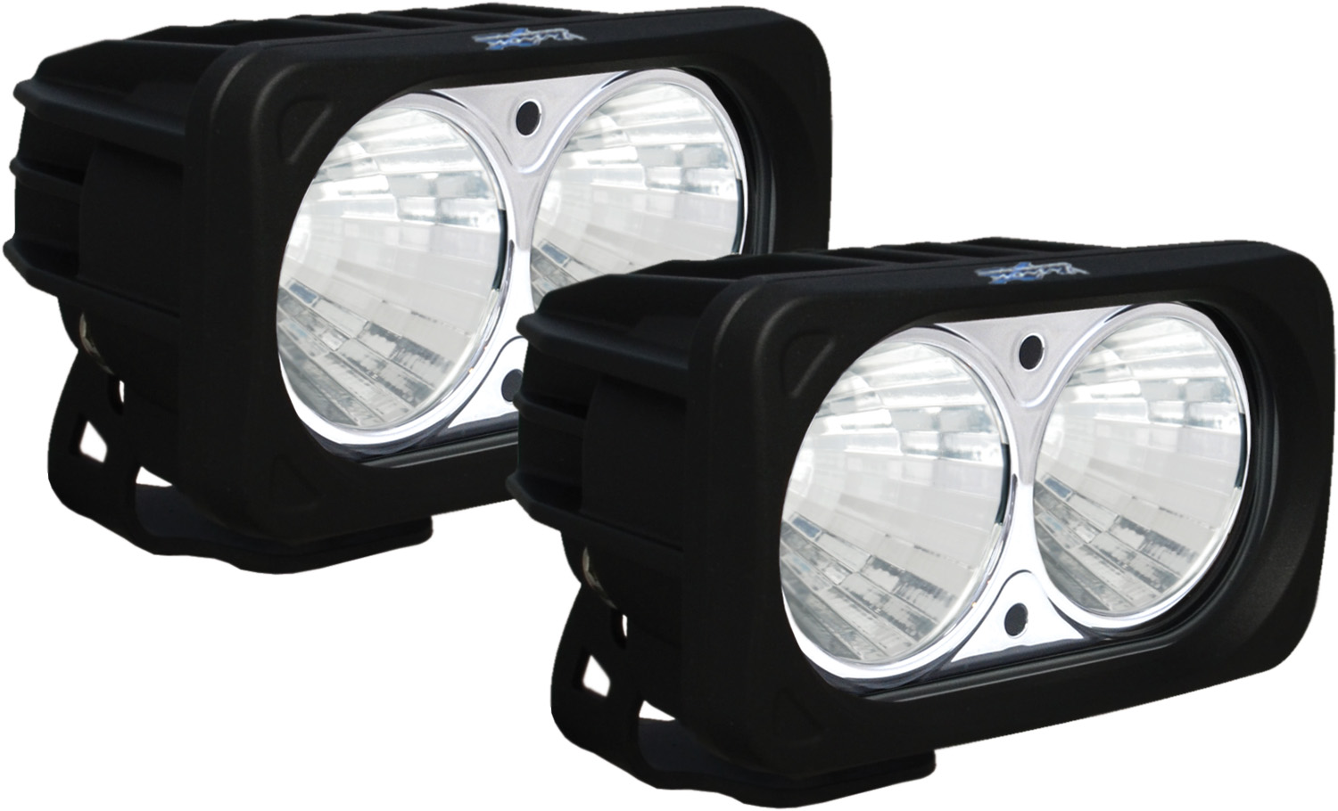 OPTIMUS SQUARE BLACK 2 10W LEDS 20? MEDIUM KIT OF 2 LIGHTS