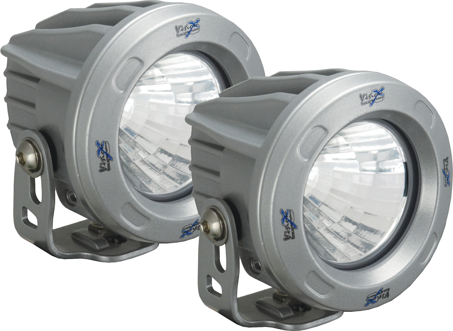 OPTIMUS ROUND SILVER 1 10W LED 10? NARROW KIT OF 2 LIGHTS