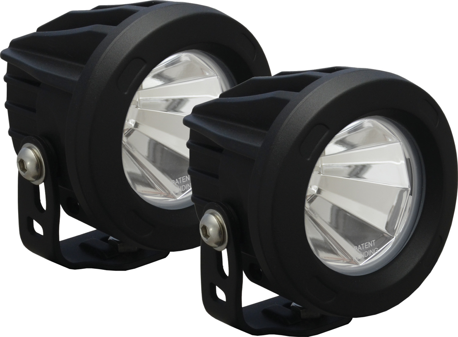 OPTIMUS ROUND BLACK 1 10W LED 60? FLOOD KIT OF 2 LIGHTS