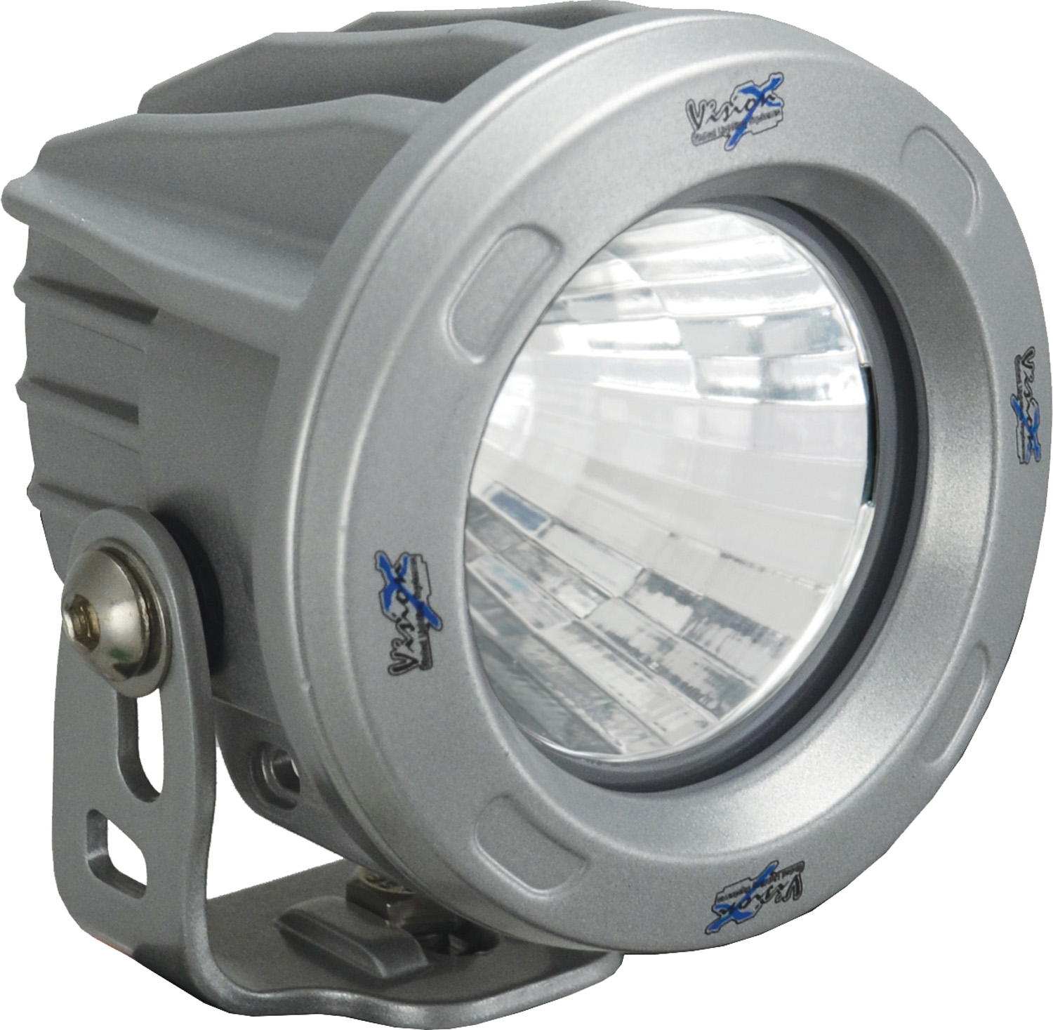 OPTIMUS ROUND SILVER 1 10W LED 60? FLOOD