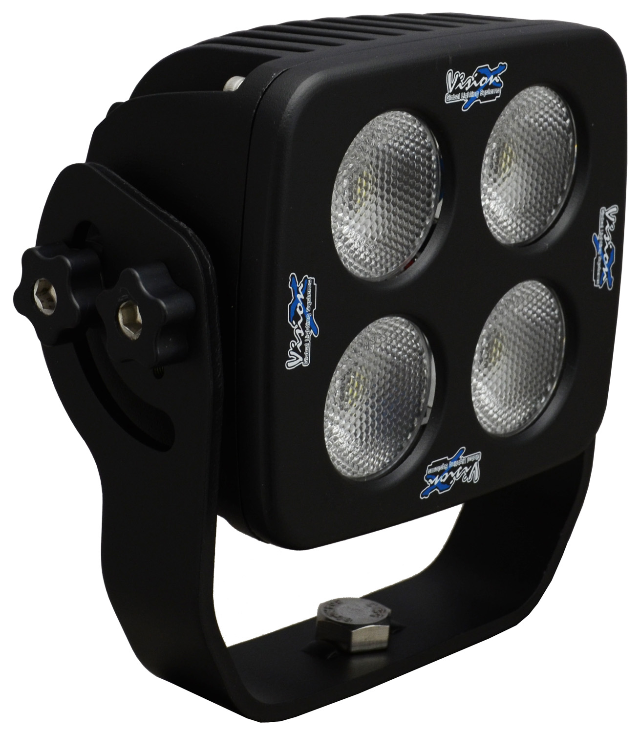 4" SQUARE SOLSTICE BLACK 4 10W LED 35? WIDE