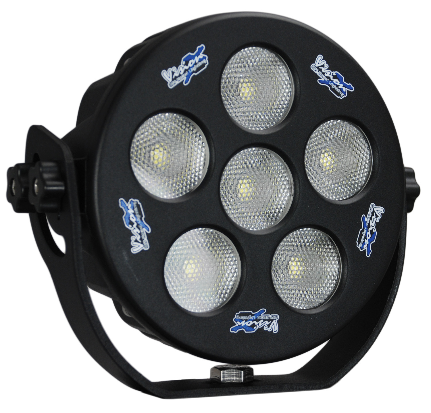 6" ROUND SOLSTICE BLACK 6 10W LED 35? WIDE