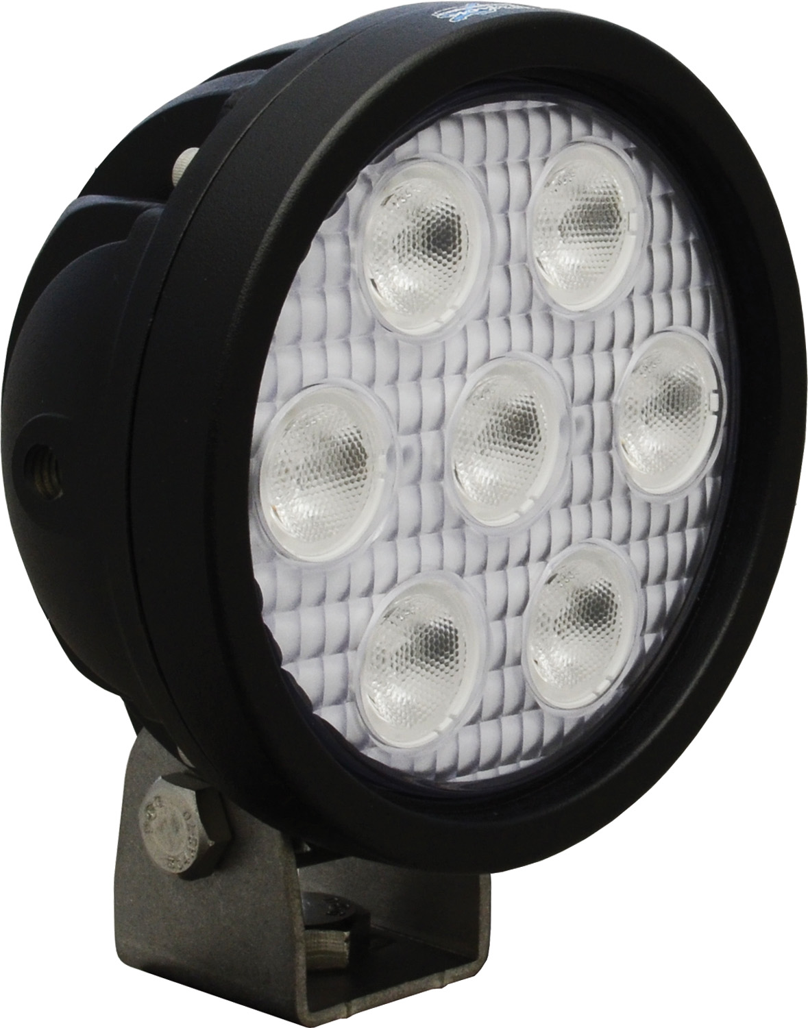 4" ROUND UTILITY MARKET BLACK 7 3W LED'S 40? WIDE