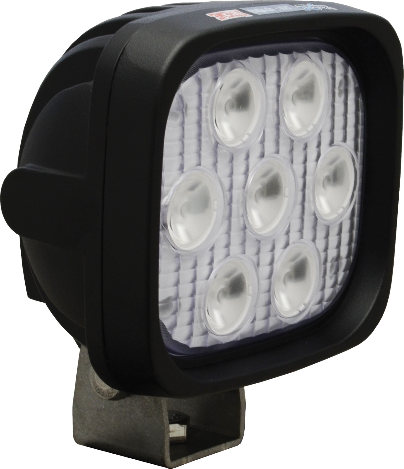 4" SQUARE UTILITY MARKET XTREME BLACK 7 5W LED'S 60? WIDE