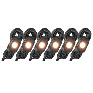 Vision X 9 Watt LED Rock Light 6 Pod Kit